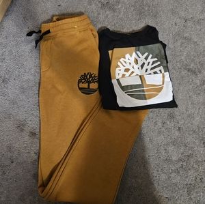 Timberland Youth Boy Sweatpants And Shirt Size L-XL
